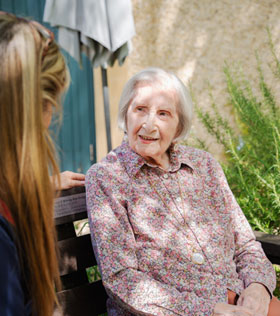 Resident at Coombe House care home