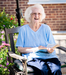 Coombe House care home resident